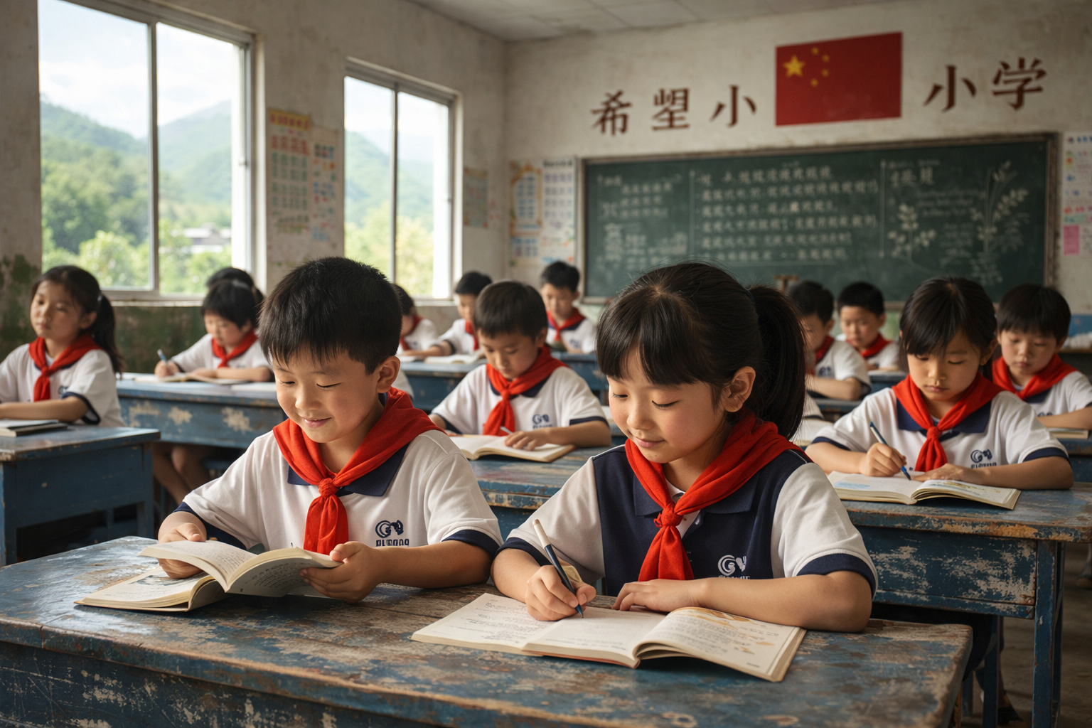 尽我们一点点的力量，为孩子的为了谋福。